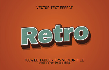 Free vector retro text effect