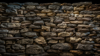 ancient stone fence texture ,generative ai