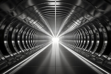 Naklejka premium abstract silver metal mural wallpaper. AI generative