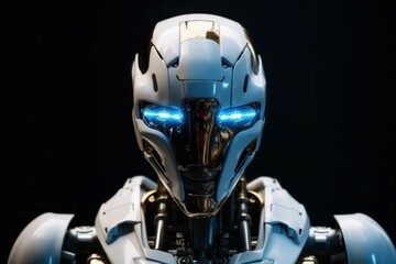 Advanced robot designed for complex scientific research. AI generated, human enhanced