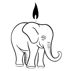 elephant vector illustration for logo 