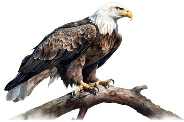 Obraz premium golden eagle isolated on white