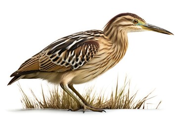 heron isolated on white