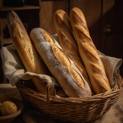 assortment of baked bread