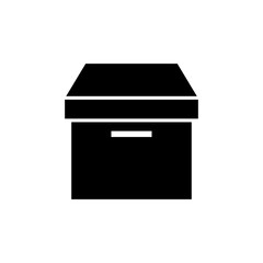 Box icon vector. Box sign. delivery package. parcel box.