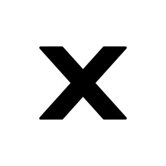 Close vector icon. Delete icon. remove, cancel, exit symbol.