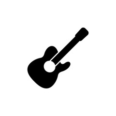 Guitar icon vector. musical instrument sign