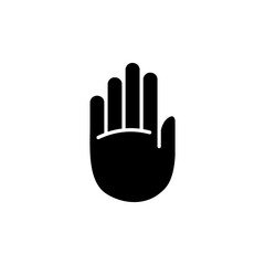 Hand icon vector. hand symbols. palm