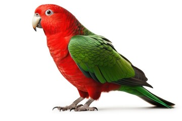 Obraz premium Australian King Parrot on white background
