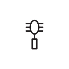 Beauty Brush Comb Outline Icon