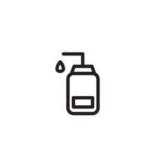 Shampoo Cosmetics Hair Outline Icon