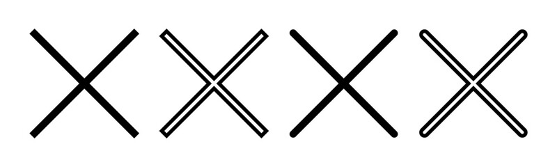 Close icon vector illustration. Delete sign and symbol. cross sign