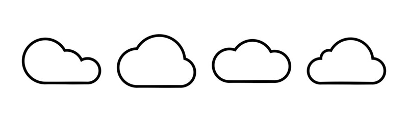 Cloud icon vector illustration. cloud sign and symbol