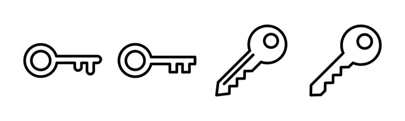 Key icon vector illustration. Key sign and symbol.