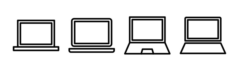 Laptop icon vector illustration. computer sign and symbol