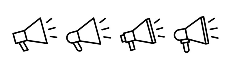 Megaphone icon vector illustration. Loudspeaker sign and symbol