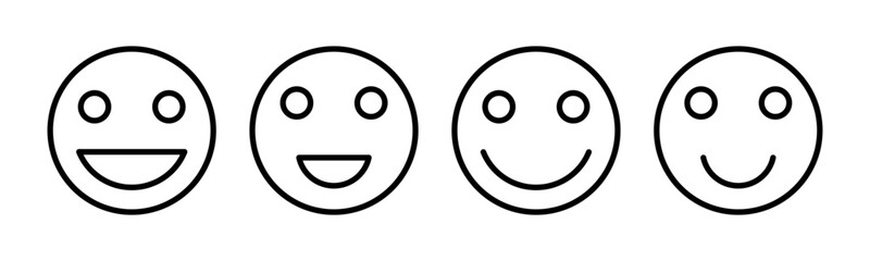 smile icon vector illustration. smile emoticon icon. feedback sign and symbol