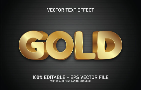Gold 3d Text Effect