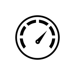 Speedometer icon, vector illustration. speedometer icon illustration isolated on white background.eps