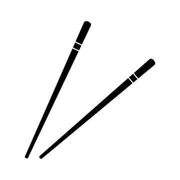 vector chopsticks icon illustration on white background..eps