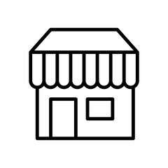 vector shop icon illustration on white background