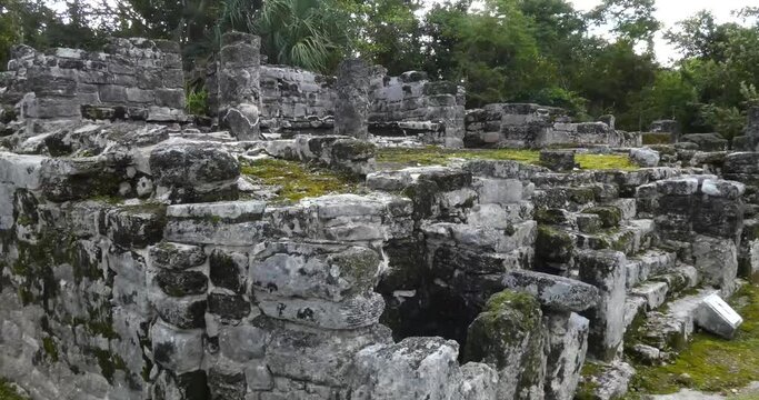 The Niches (Los Nichos) at San Gervasio, Mayan archeological site, Cozumel, Mexico.