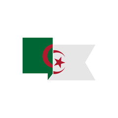 Algeria flags icon set, Algeria independence day icon set vector sign symbol