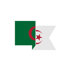 Algeria flags icon set, Algeria independence day icon set vector sign symbol