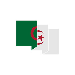 Algeria flags icon set, Algeria independence day icon set vector sign symbol