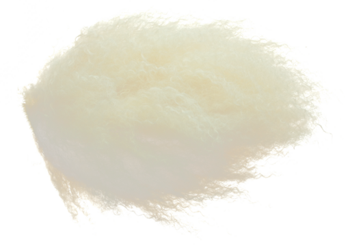 Afro Wig hair style fly fall explosion. Golden blond afro woman wig hair float in mid air. Afro wig hair extension wind blow cloud throw. White background isolated high speed freeze motion