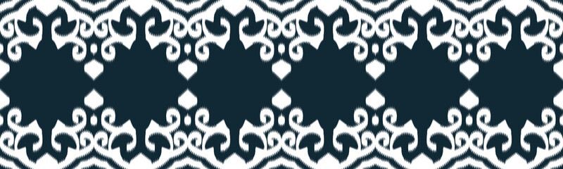 Fototapeta na wymiar Ikat Ethnic Seamless Pattern Design in tribalt vertical. Geomatirc tribal vector texture. Figure tribal embroidery. backgroud Vector illustration EP.63