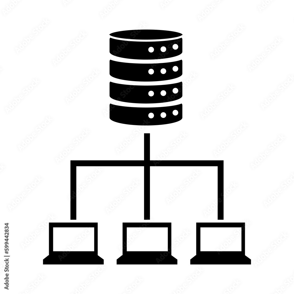 Poster data architecture icon illustration on white background..eps