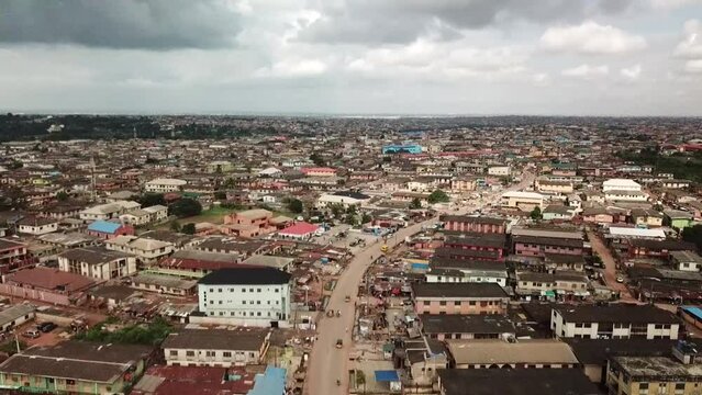 Lagos unpaved road with less traffic.