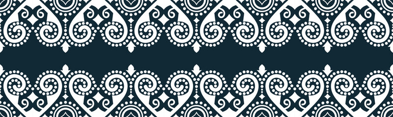 seamless pattern abstract ethnic geometric embroidery design repeating background texture in black and white.wallpaper and clothing. EP.68