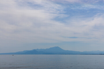 日本の鳥取県の雄大な大山
