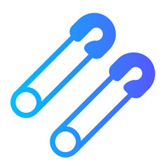 safety pin gradient icon