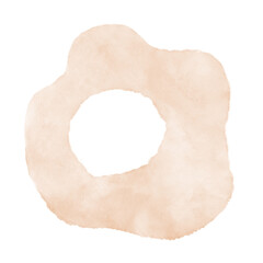 Peach Watercolor Abstract Shapes