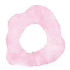 Pastel Pink Watercolor Abstract Shapes