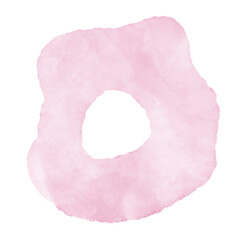 Pastel Pink Watercolor Abstract Shapes