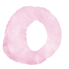 Pastel Pink Watercolor Abstract Shapes