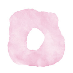 Pastel Pink Watercolor Abstract Shapes