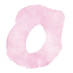 Pastel Pink Watercolor Abstract Shapes