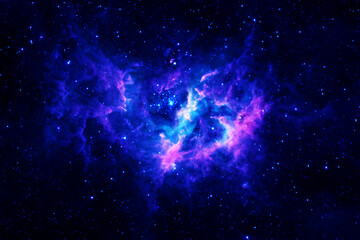 A beautiful cosmic nebula with stars. Elements of this image furnished NASA.