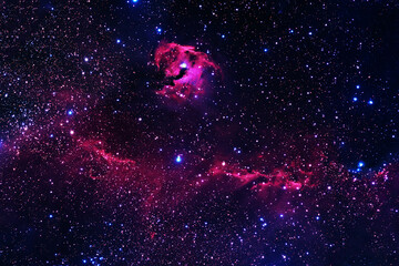 A beautiful cosmic nebula with stars. Elements of this image furnished NASA.