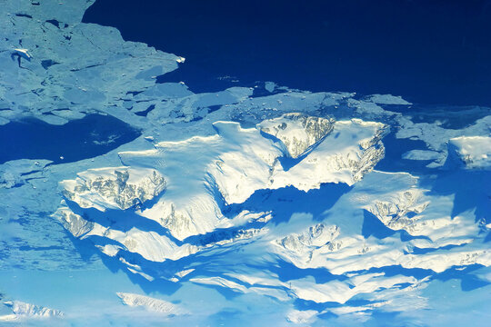 Antarctica, a view from space. Elements of this image furnished NASA.