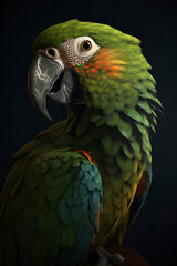 Fototapeta premium parrot art. generative ai