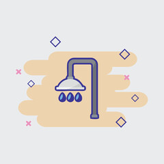 bathroom design icons and assets