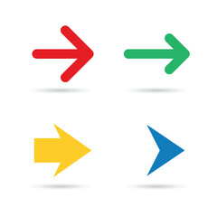 Arrows big set icons. Arrow icon. Arrow vector collection. New Arrow. Cursor. Modern simple arrows. Vector illustration