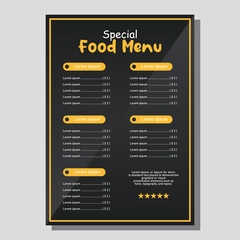 food menu design