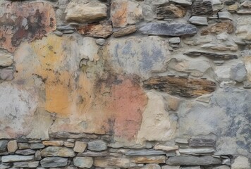 old stone wall, generative ai